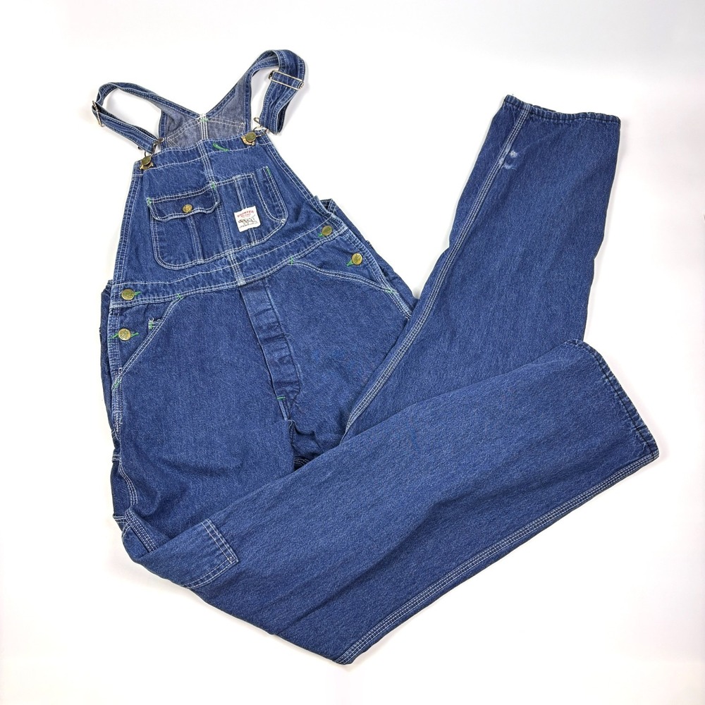 VTG 90s Pointer Denim High Back Overalls Unisex 31"x31" Blue Workwear Chore Barn